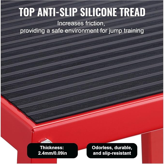 Plyometric Jump Boxes 12/18/24 Inch, 3-Piece Set - Anti-Slip Fitness Platform for Home Gym, Strength & Agility Training, Step Up Exercise Box