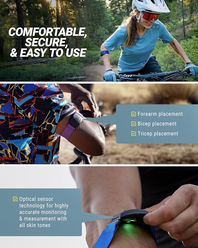 Scosche Rhythm+ 2.0 Heart Rate Monitor Armband for Running, Cycling, Exercise & Recovery with Bluetooth, ANT+, Optical Sensor for HRV & RRi Data, IP68 Waterproof Fitness Tracker with 24hr Battery Life