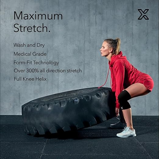 Body Helix Full Knee Compression Sleeve for Knee Pain Relief - Arthritis, Meniscus, Swelling, ACL, Sprains - Knee Sleeve for Women and Men (Royal Blue, Small)