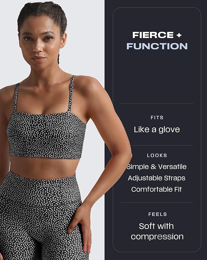 Aoxjox Women's Workout Bandeau Bras Training Fitness Running Yoga Crop Tank