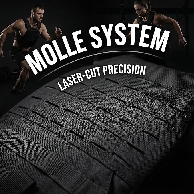 Adjustable Weighted Vest for Men & Women – Fitness Workout Vest with Removable Weights, Breathable Mesh, Secure Adjustable Straps for Running, Walking & Strength Training