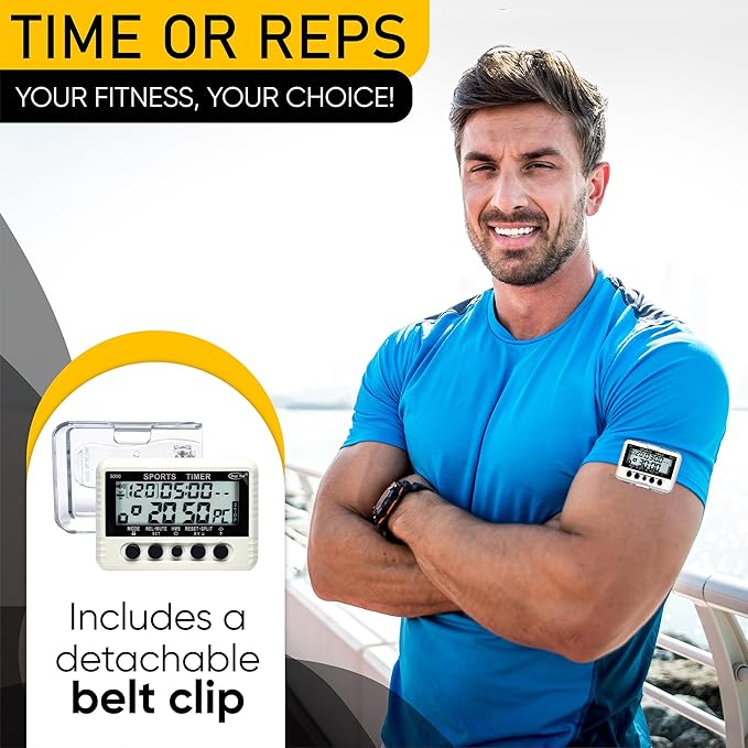 T-5050 Sports Interval Timer with Pacer, Stopwatch, and Clock