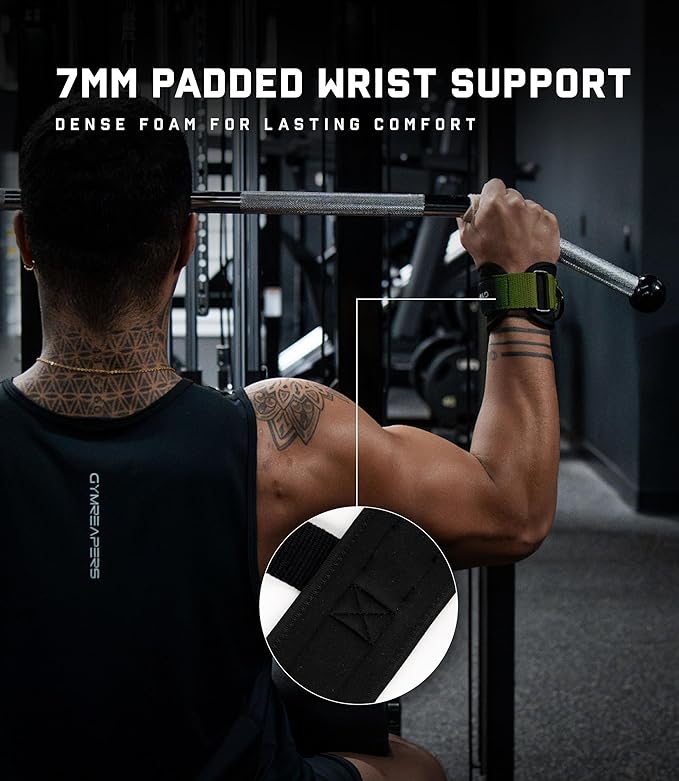 Gymreapers GripLink D-Ring Lifting Wrist Straps