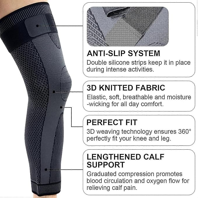 dunkflex Smart Compression Sleeves for Basketball - New & Improved 2026 Model, Calf & Shin Splint Support