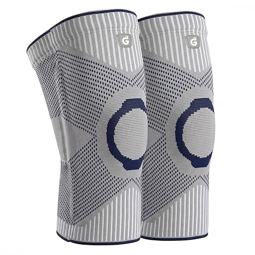 GOOGAH Knee Compression braces 2-Pack - Pain Relief Support for Arthritis, ACL & Meniscus Tears | Breathable Nylon Knee Sleeves for Men & Women | Sizes XXS-2XL