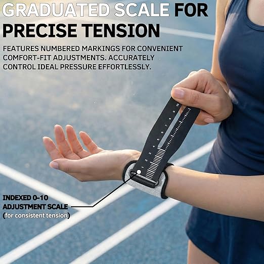 Ultra-Thin TFCC Wrist Brace for Ulnar Wrist Pain & Cartilage Injury, Built-in 3D Shock-Absorbing Cushion & Visual Scale, Wrist Wrap for Tennis, Golf, Weightlifting & Daily Protection, Grey (1 Pack)