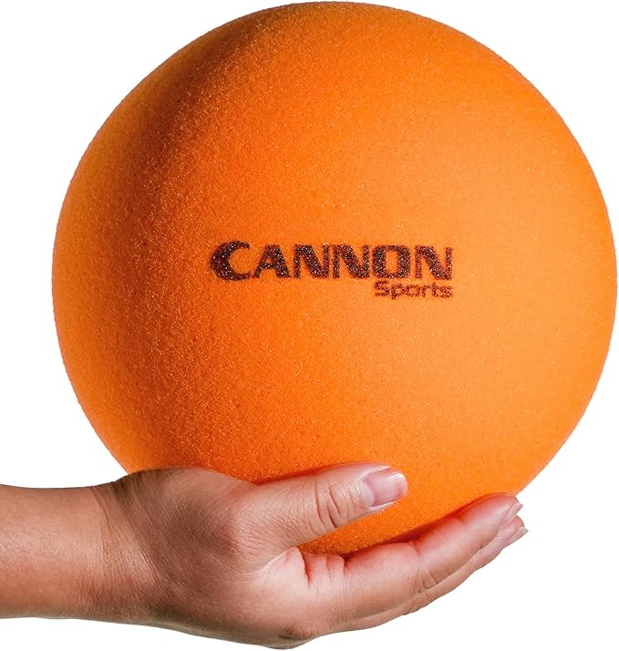 Cannon Sports Soft Foam Ball – Uncoated Medium Density Ball - Lightweight, Safe Play, Indoor/Outdoor Fun - Great for Volleyball, Basketball, Soccer, Dodgeball, and More