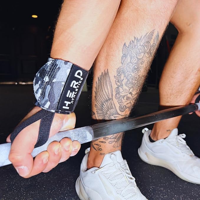 Weightlifting Wrist Wraps – 12" & 18" Adjustable Support with Thumb Loop – Medium Stiffness for Powerlifting, Olympic Lifting, Functional Fitness, Bodybuilding