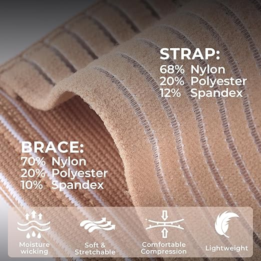 NeoTech Care Adjustable Ankle Support Brace (Beige, Size S, 1 Unit)