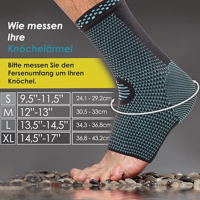 POWERLIX Legs Orthopedic Brace Compression Support Sleeve (Pair) for Swelling, Sprain, Plantar Fasciitis, Arthritis, Tendinitis