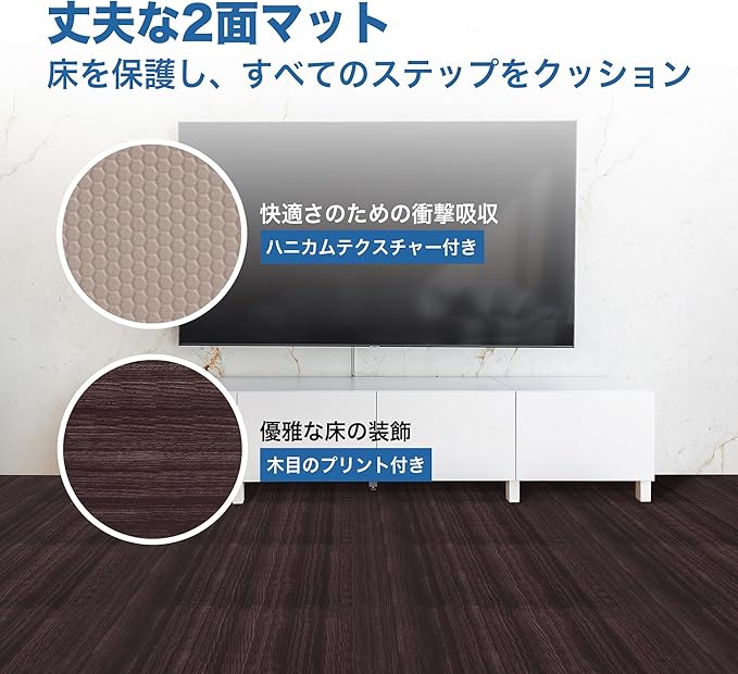 Yes4All EVA Interlocking Mats, Puzzle Floor Tiles, Foam Floor Padding with Border for Furniture, Home Space, Living Room, Garage