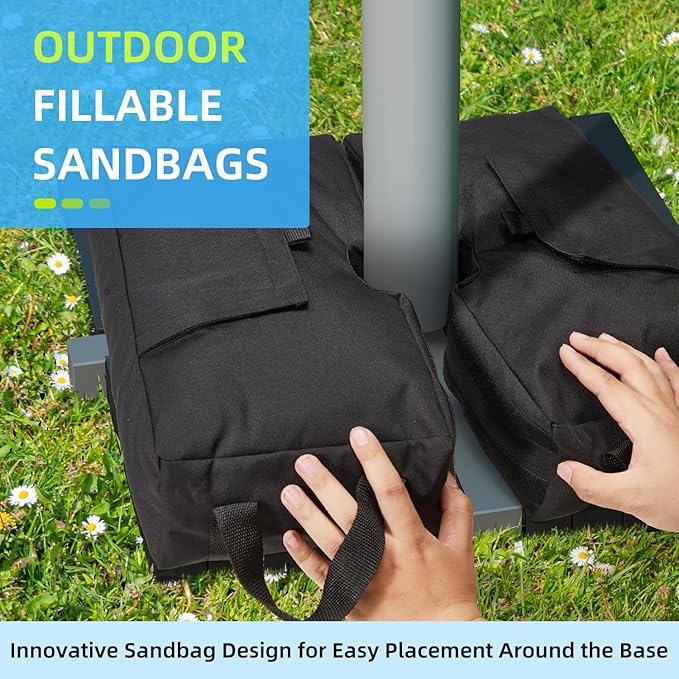 Square Umbrella Base Weight, 18 inches, Up to 88 lbs, Fits Any Offset, Cantilever & Outdoor Patio Umbrella Stand ~ Easy to Install (Side-Slot Opening)