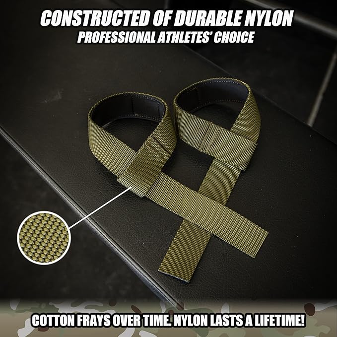 Iron Infidel Weight Lifting Straps - Wrist Straps for Weight Lifting, Deadlifting, Exercise, Crossfit, Strength Training, Olympic Lifts - Gym Straps for Grip Strength on Bar
