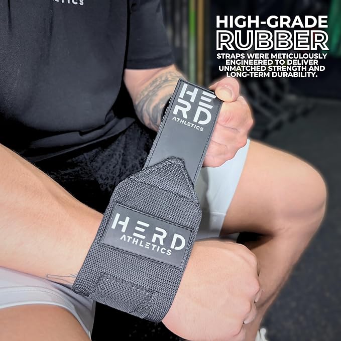 Weightlifting Wrist Wraps – 12" & 18" Adjustable Support with Thumb Loop – Medium Stiffness for Powerlifting, Olympic Lifting, Functional Fitness, Bodybuilding