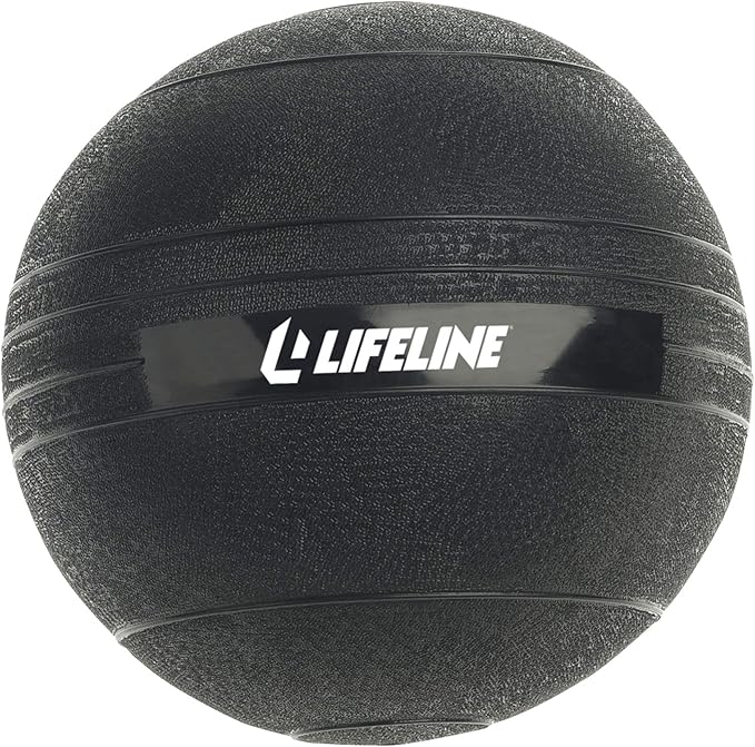 Lifeline Fitness Weighted Slam Ball - Easy to Grip Slam Ball for Home Gym and HIIT Workouts