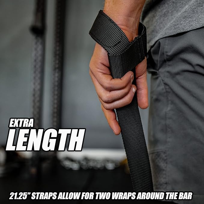 Iron Infidel Weight Lifting Straps - Wrist Straps for Weight Lifting, Deadlifting, Exercise, Crossfit, Strength Training, Olympic Lifts - Gym Straps for Grip Strength on Bar