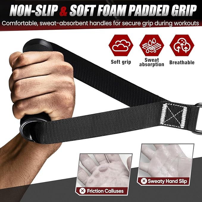 HPYGN Resistance Bands for Men & Women, Fitness Workout Bands Up to 250 lbs Exercise Bands with Handles Door Anchor and Ankles for Resistance Training