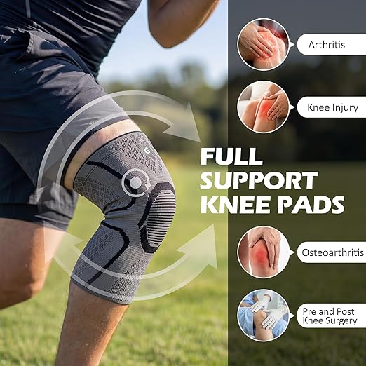 GOOGAH Knee Compression braces 2-Pack - Pain Relief Support for Arthritis, ACL & Meniscus Tears | Breathable Nylon Knee Sleeves for Men & Women | Sizes XXS-2XL