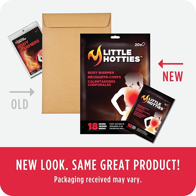 Little Hotties Body Warmers Bundle - Long-Lasting Heat Pads for Cold Weather Comfort