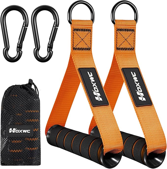 Cable Handles Gym Equipment, Heavy Duty Resistance Band Handles, Replacement Exercise Handles for Cable Machine, Pulley System, Strength Trainer, Pull Down Workout, Home Gym Cable Attachments