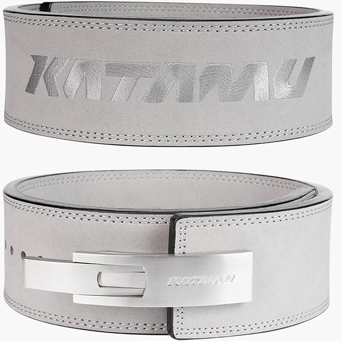 Katamu Premium 13mm Leather Weightlifting Belt - For Powerlifting, Weightlifting and Squat Lifting - Katamu Lever Belts