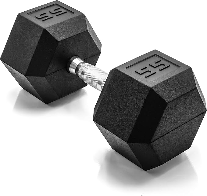 CAP Barbell Coated Hex Dumbbell Weight - Single | 10-120 lbs | Multiple Options