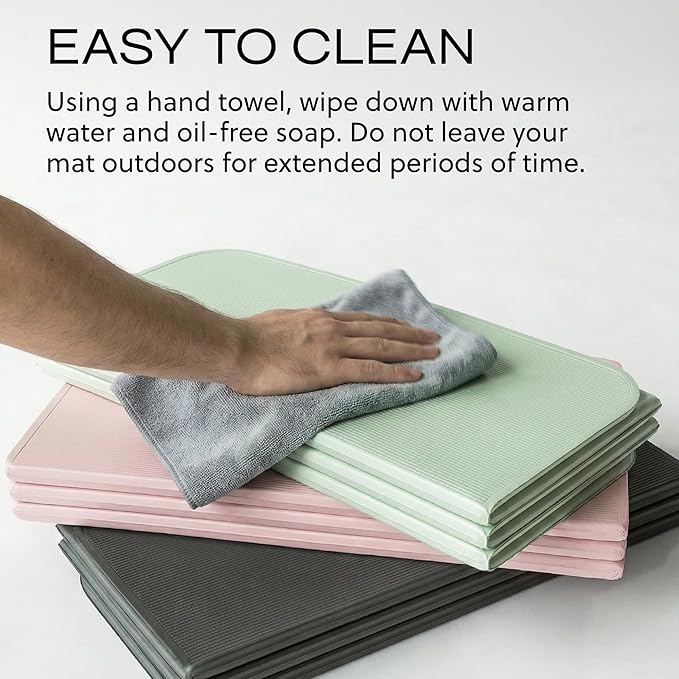 Stakt The Original Foldable Yoga Mat, Premium Foldable Exercise & Workout Mat with Non-Slip Surface, Lightweight Portable for Studio or Home Use, As Seen on Shark Tank