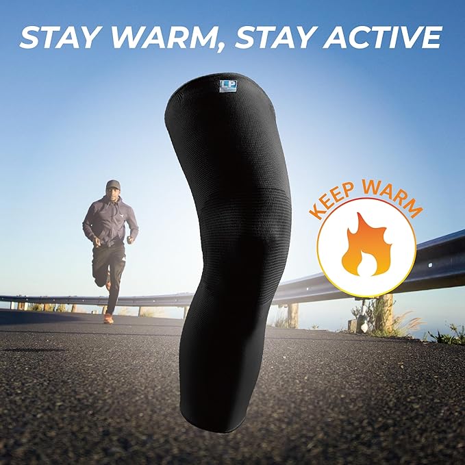 LP SUPPORT 667 Compression Sleeve Leg Full Length for Sports, Cycling, Running, Basketball, for Men Women (S - XL)