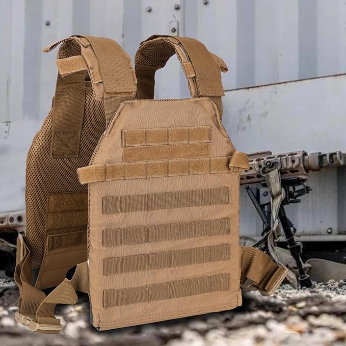 Adjustable Weighted Vest Fitness Sport Training Strength and Endurance Training,Quick Release with Molle for Running,Fitness Workouts