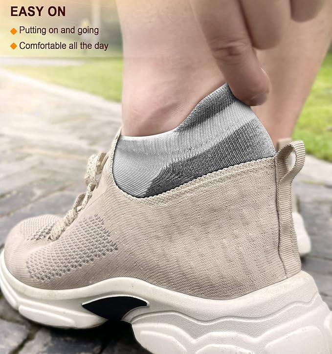 BULLIANT Men Running Socks,Active Ankle Socks No Show For Men With Cushioned Footbed Arch Support Breathable Wicking