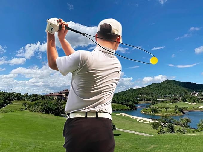 Golf Rope Swing Trainer,Golf Swing Trainer Aid,Power Flex Golf Training aid for Strength and Tempo Golf Swing Speed Trainer Golf Swing Training aid