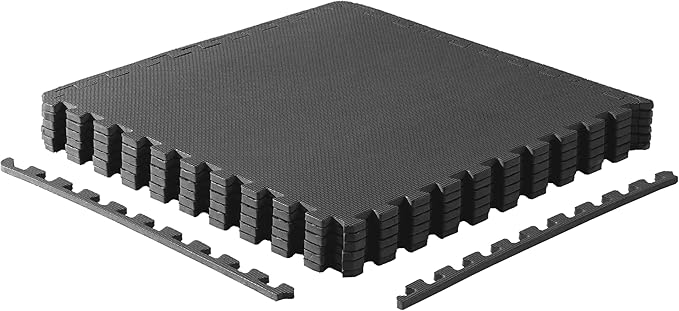 CAP Puzzle Exercise Mats | 1/2” Thick EVA Interlocking Foam Tiles for Home Gym Flooring | Multiple Options
