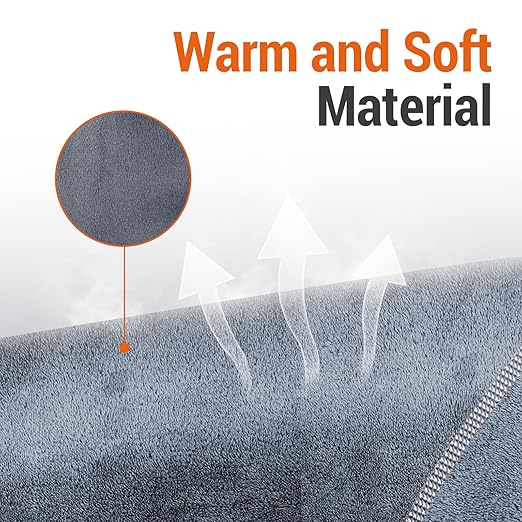 Comfytemp Foot Heating Pad for Plantar Fasciitis, Foot Pain Relief Products for Achilles Tendonitis Sprained Ankle Heel Spur, Heated Ankle Wrap Warmer with 3 Heat and Time Sets