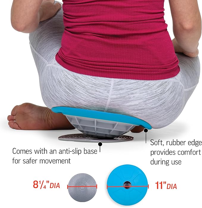 OPTP Pelvic Rocker Core Trainer – Balance Disc for Core Stability, Pelvic Floor Training, and Lower Ab Exercise – Hip Mobility Trainer and Pilates Exercise Equipment for SI Joint Support