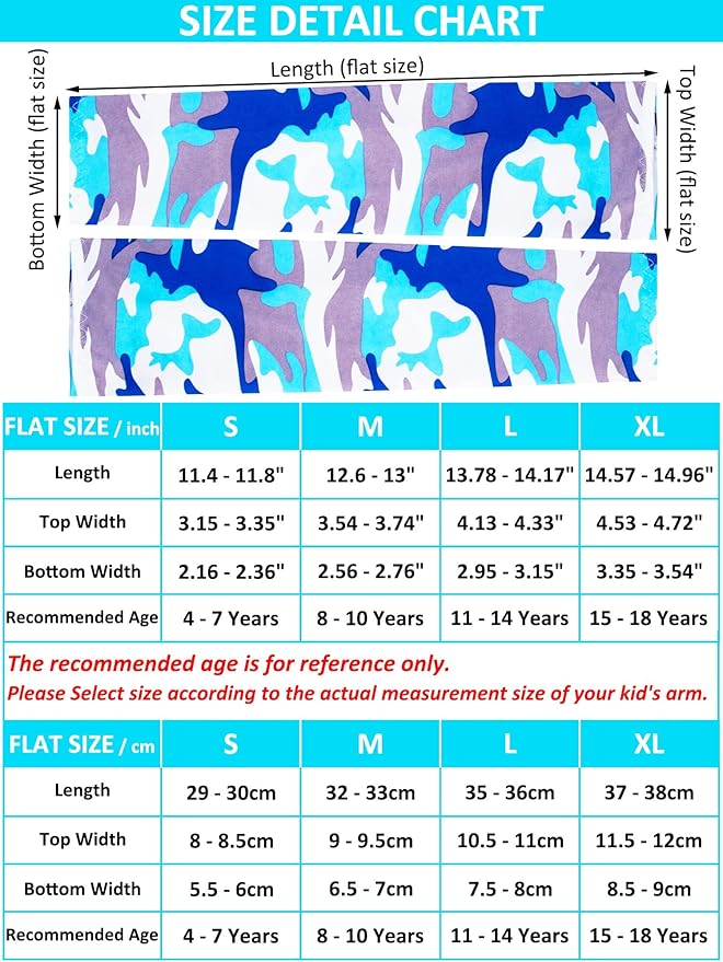 12 Pairs Sports Arm Sleeves for Kids Basketball Baseball Arm Sleeves UV Sun Protection Cooling Arm Cover Sleeve