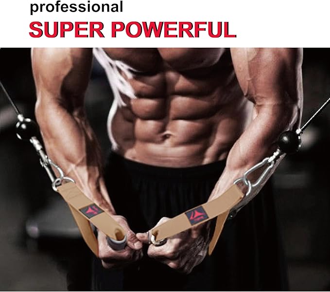 Heavy Duty Gym Workout Handles Attachment for Cable Machine,Resistance Band,Pulley System Home Exercise Equipment, Comfortable and Stronger Grip