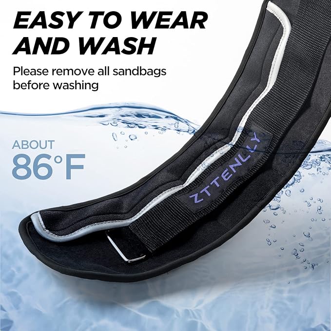 Adjustable Ankle Weights 1-5/10/15/20LBS Pair with Carry Bag - Breathable Fabrics, Reflective Trim - Strength Training Leg Wrist Arm Ankle Walking Weights Sets for Women Men Kids
