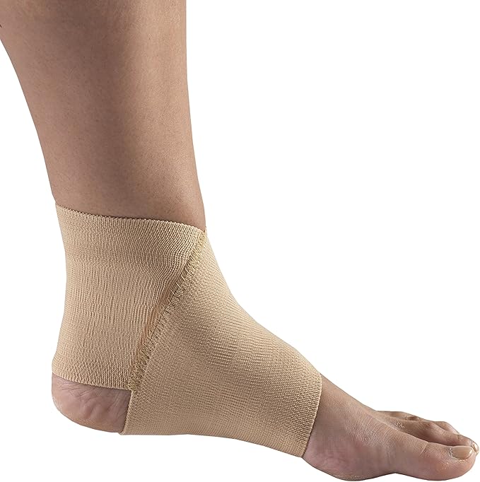 Champion Figure-8 Ankle Support, Light Elastic Compression Brace, Muscle Joint Recovery, Beige, 3X-Large