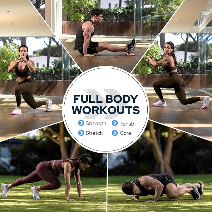 Core Sliders for Working Out, Dual Sided Exercise Gliding Discs for Use on All Surfaces, Ultimate Core Trainer, Light and Portable, Gym & Home Total Body Workout Equipment