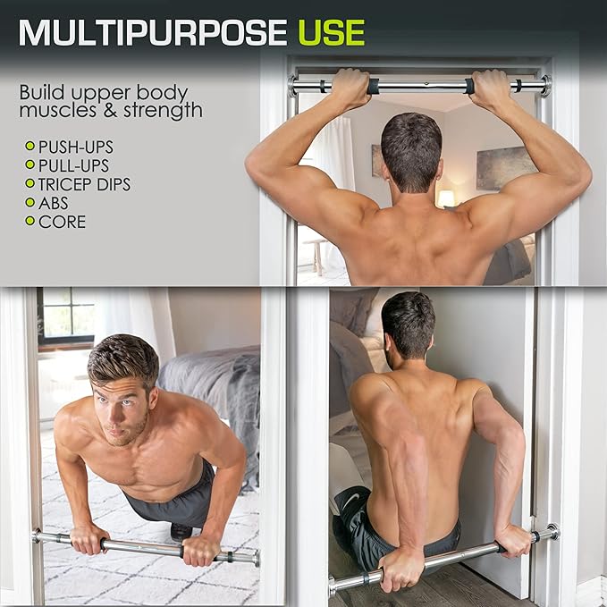ProsourceFit Pull Up Bar for Multi Use Fitness & Home Gym Exercise