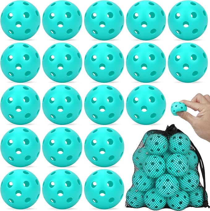 Coopay 20/40/80 Pack Mini Plastic Practice Baseballs, 1.65inch Small Soft Training Balls with Drawstring Bag for Baseball Hitting, Pitching & Batting Training, Indoor & Outdoor