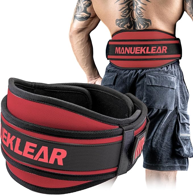 Weight Lifting Belt, Lifting Belts for Women Men,MANUEKLEAR Weightlifting Belt Quick Locking Back Support for Bodybuilding, Fitness, Powerlifting, Cross Training, Squats, Workout, Exercise