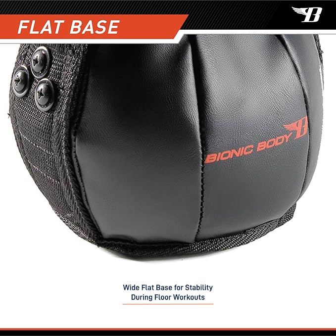 Bionic Body by Kim Lyons Soft Kettlebell with Handle | Soft Weight for Strength Training, Conditioning, Core & Full Body Workouts | Ergonomic Grip | Home Gym, Cross Training, HIIT & Functional Fitness Equipment
