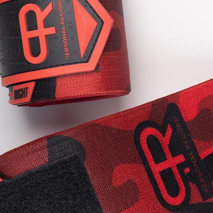 PR Personal Record Heavy Duty Premium Wrist Wraps, More Elasticity, Reinforced Stitching, Extra Wide Strap, Strong Thumb Loop, Larry Wheels Weightlifting Wraps