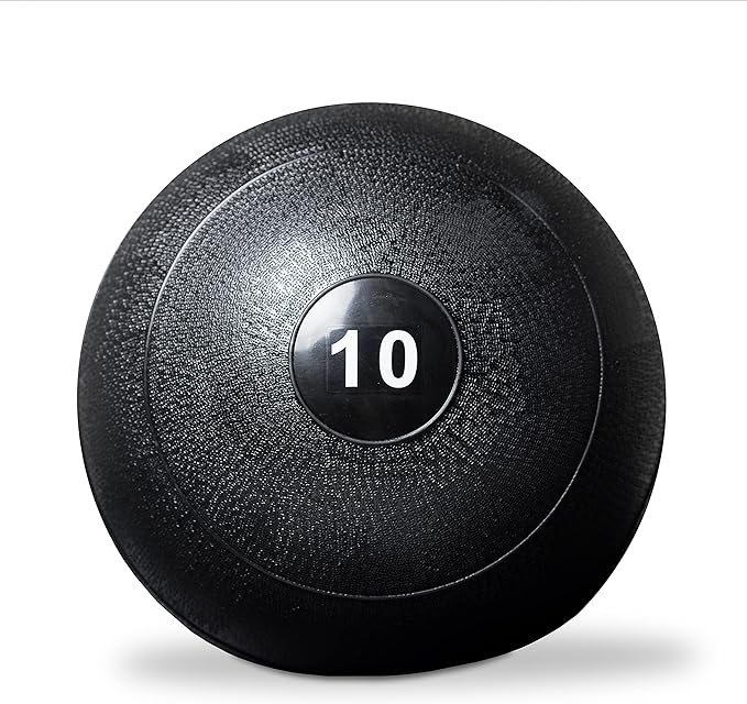 REP Weighted Slam Balls | 5 to 70 lb Options | Exercise and Fitness Balls for Strength Training, Soft Rubber Grip, Non-Bounce Medicine Ball | Cross Fit, Home Gym, Fitness, and Core Workouts | Black