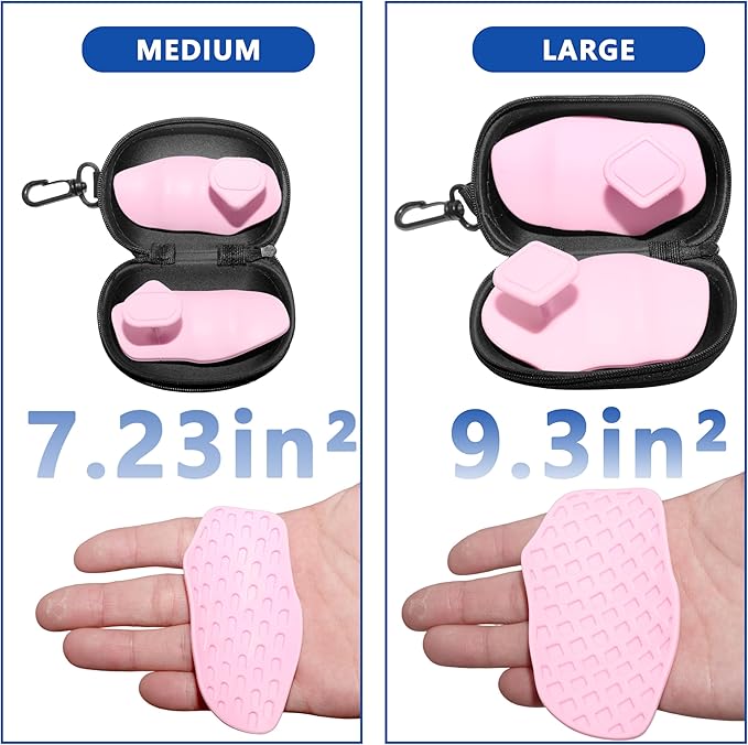 Silicone Gym Grips for Weight Lifting,Workout Gloves for Women Men Alternative,Anti Slip Gym Workout Grip,Rubber Gym Hand Grips-Weightlifting Grips Pad for Barbell,Pull Up,Ryptfit,Training