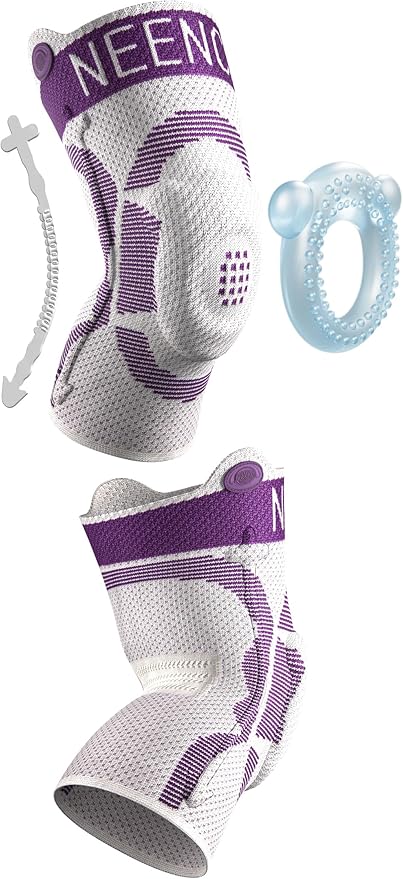 NEENCA Kids Knee Brace Sleeve, Youth Knee Compression Sleeve for Children - Boys & Girls. Child Knee Support with Patella Gel Pad & Side Stabilizers for Knee Pain, Sports, Outdoor - FSA/HSA Approved