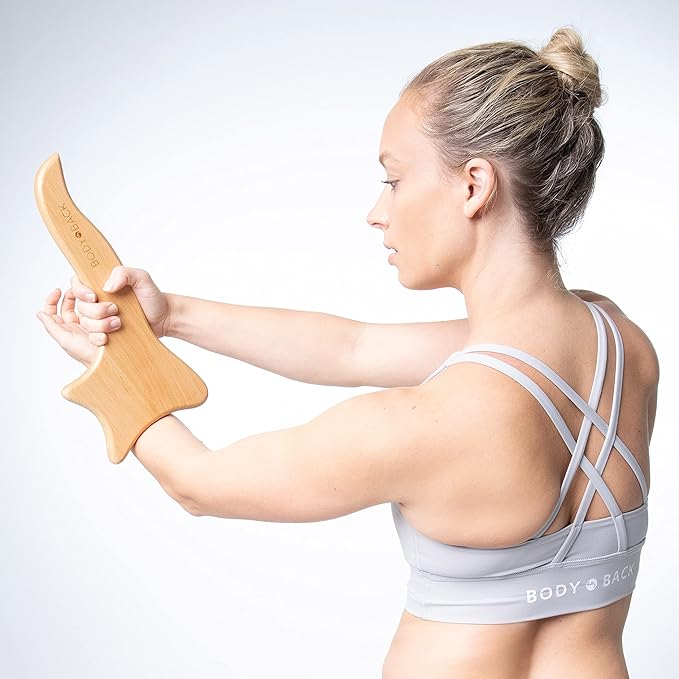 Body Back Wooden Gua Sha Massage Tool - Wood Therapy Lymphatic Drainage Tool - Gua Sha Cellulite Massager for Body Sculpting and Shaping