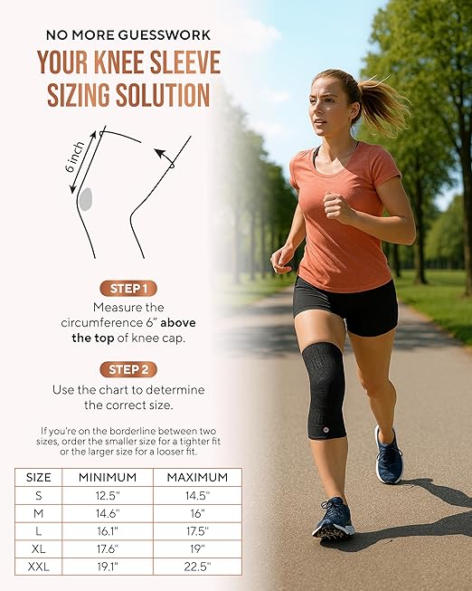 TheraCopper Copper Knee Brace for Men & Women (2 Pack) — Non-Slip Compression Copper Knee Sleeve for Arthritis, Knees Pain Relief, Swelling, Anti inflammatory and Recovery Support (XX-Large)