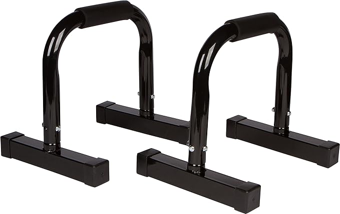 Trademark Innovations 14" Body Press, Dip, Push Up Bar Paralettes - Set of 2
